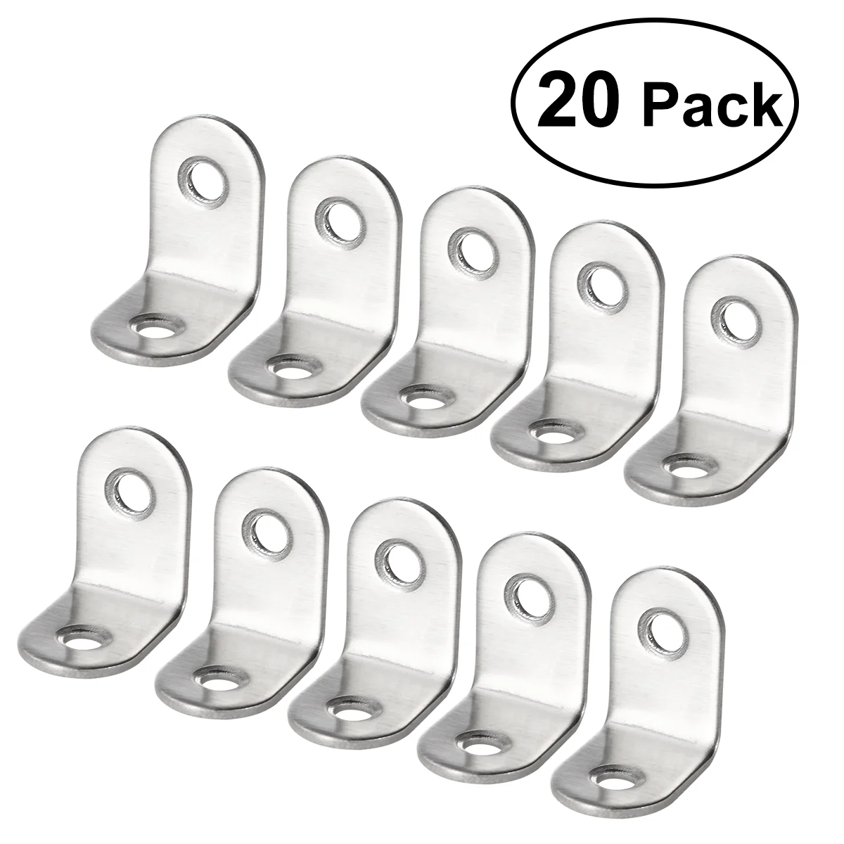 20pcs Portable Useful Angle Bracket Silver L Shape Angle Bracket 25mm Metal Angle Brackets for Indoor Inside
20pcs Portable Useful Angle Bracket Silver L Shape Angle Bracket 25mm Metal Angle Brackets for Indoor Inside