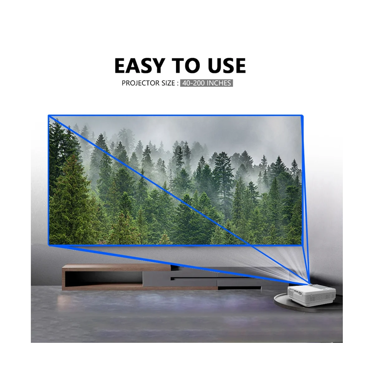 1080P 12000LM Видеопроектор для домашнего кинотеатра с WiFi + BT (вилка стандарта Великобритании) 
1080P 12000LM Видеопроектор для домашнего кинотеатра с WiFi + BT (вилка стандарта Великобритании)