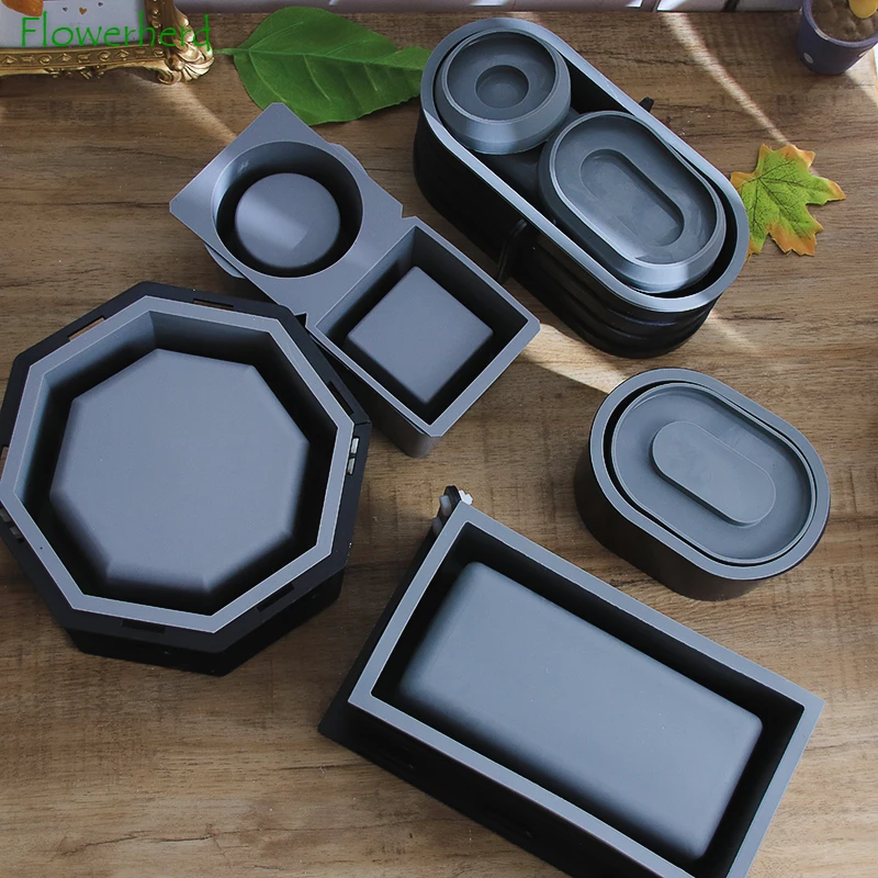 Oval Succulent Flower Pot Silicone Mold Handmade Round Square Double Layer Gypsum Succulent Cement Concrete Plaster Molds
Oval Succulent Flower Pot Silicone Mold Handmade Round Square Double Layer Gypsum Succulent Cement Concrete Plaster Molds