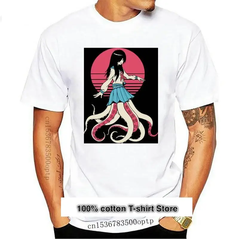 Yokai-Camiseta estampada para chica, ropa de calle de manga corta, de algodón, con cuello redondo
Yokai-Camiseta estampada para chica, ropa de calle de manga corta, de algodón, con cuello redondo