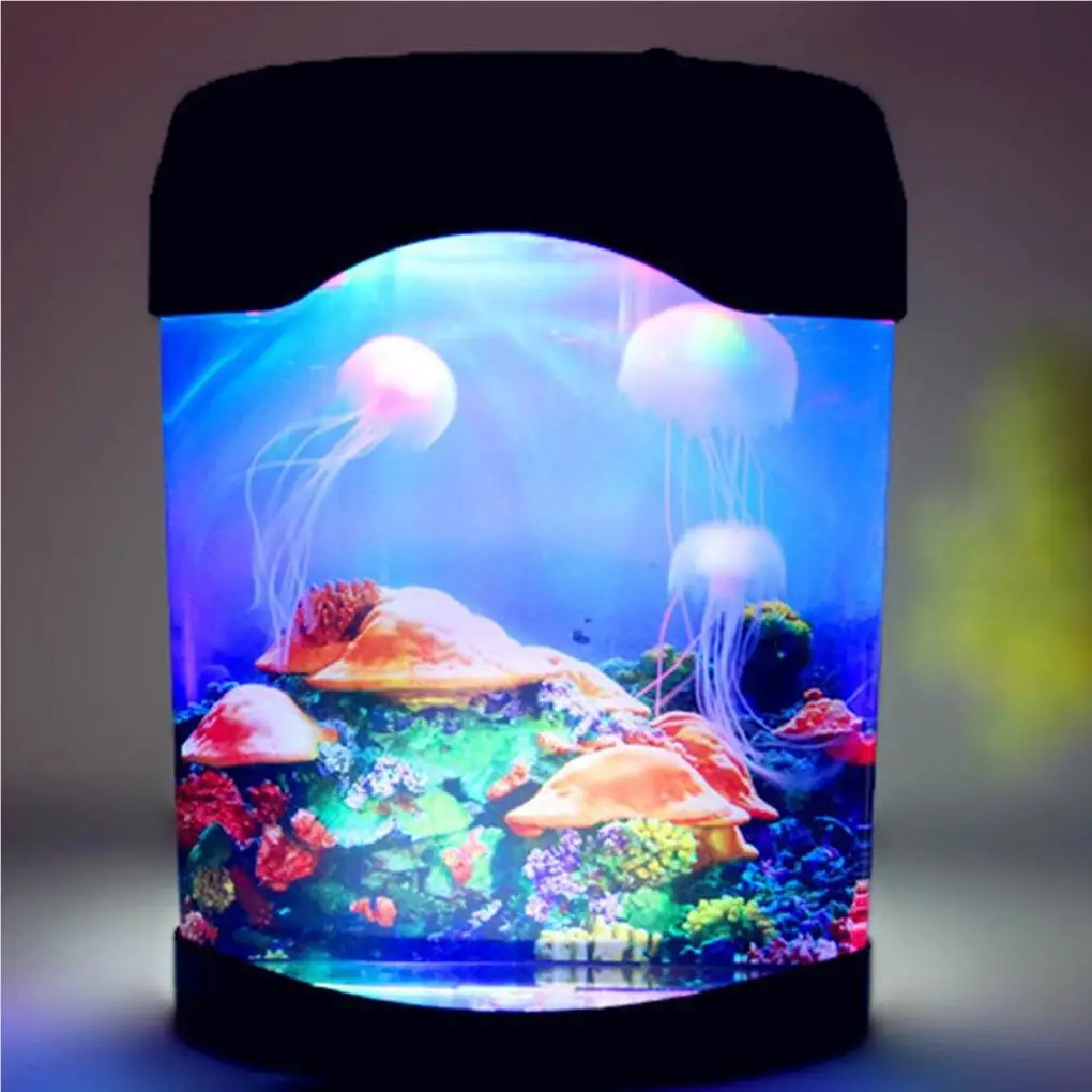 

Лампа в виде медузы, цвет меняется, разноцветное освещение, расслабляющее настроение, подарок на день рождения, офис