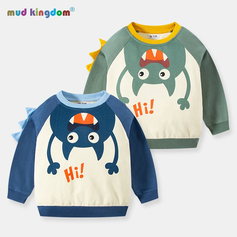 Детский осенний пуловер с рисунком монстра, для мальчиков 
Детский осенний пуловер с рисунком монстра, для мальчиков