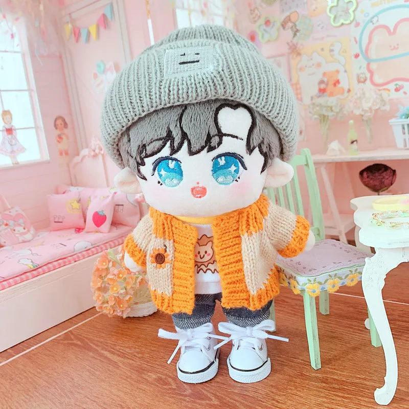 

1 комплект 20 см кукольная одежда шляпа + зимнее пальто подсолнуха Одежда для кукол аксессуары для кукол поколение крутые вещи Корея Kpop EXO idol куклы игрушки
