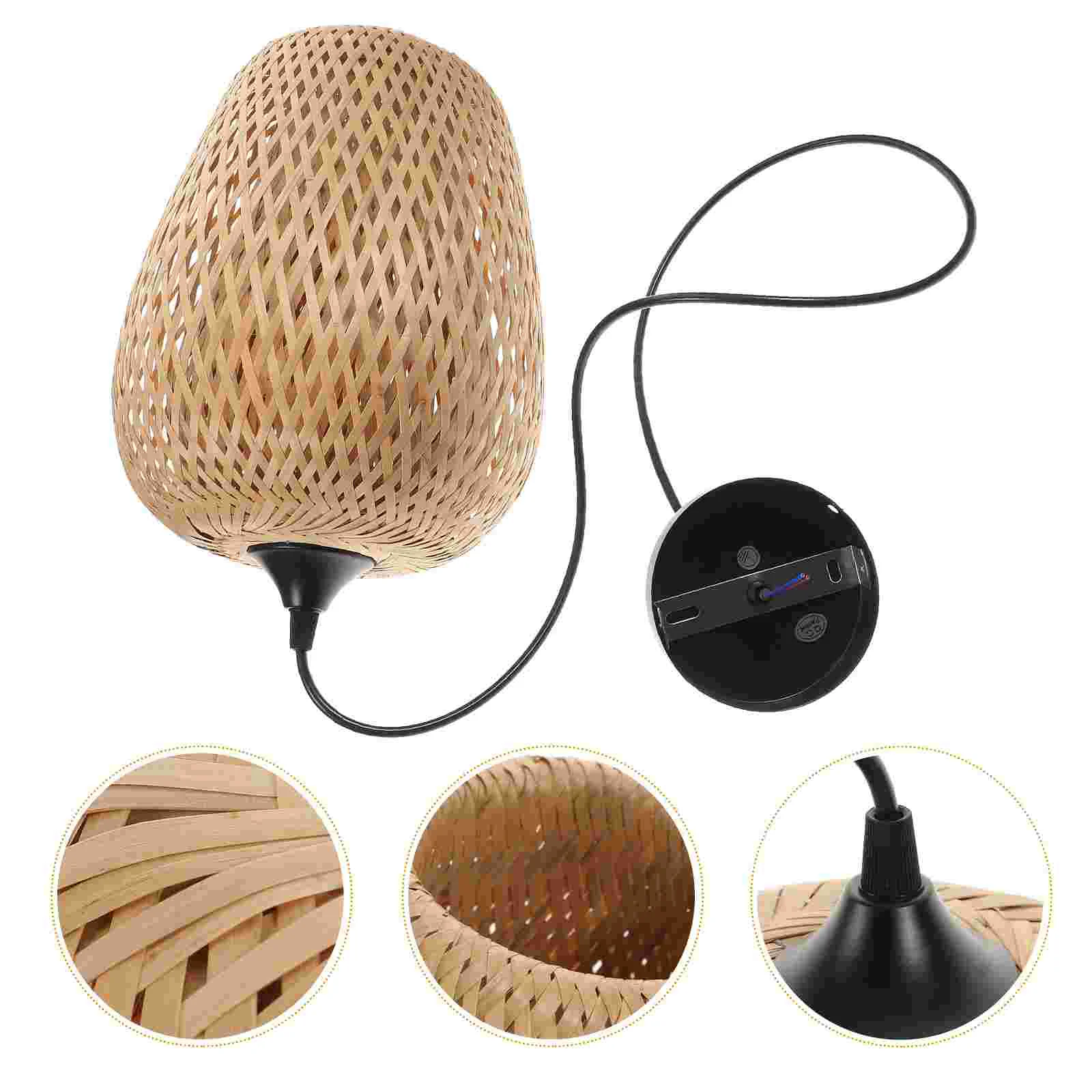 Woven Lamp Shade Rustic Style Pendant Light Home Hanging Wicker Bamboo Fixture Living Room Ceiling Simple
Woven Lamp Shade Rustic Style Pendant Light Home Hanging Wicker Bamboo Fixture Living Room Ceiling Simple