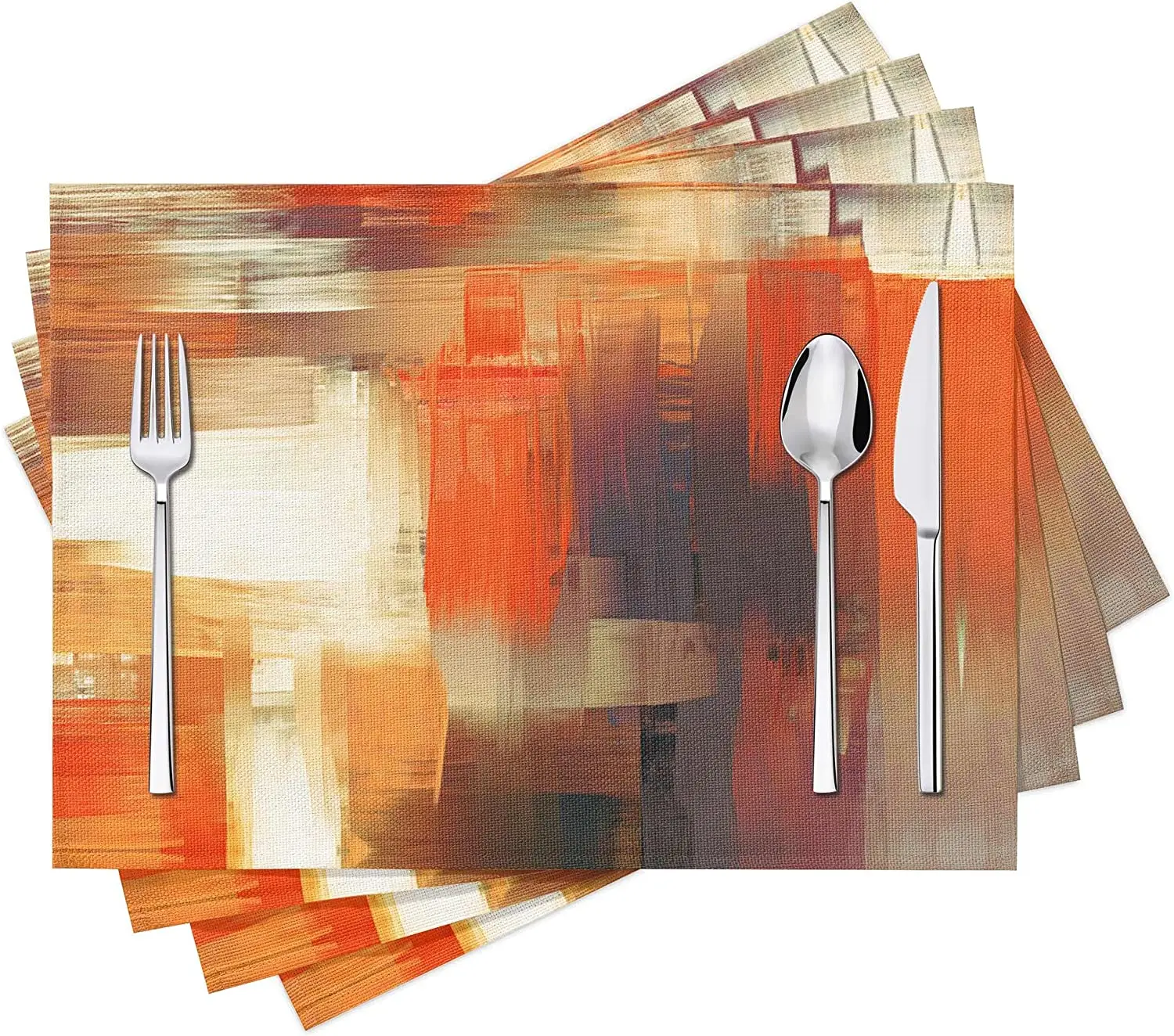 Modern Art Placemats Set of 4 Orange Abstract Painting Place Mats Washable Placemat for Kitchen Dining Table Home Party Decor
Modern Art Placemats Set of 4 Orange Abstract Painting Place Mats Washable Placemat for Kitchen Dining Table Home Party Decor
