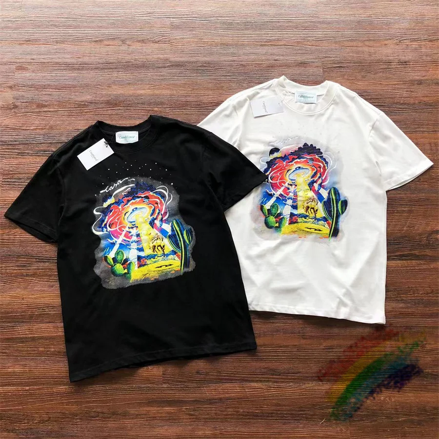 Spacecraft Horse CASABLANCA T-Shirts For Men Women Streetwear Loose Black White Tee Top
Spacecraft Horse CASABLANCA T-Shirts For Men Women Streetwear Loose Black White Tee Top