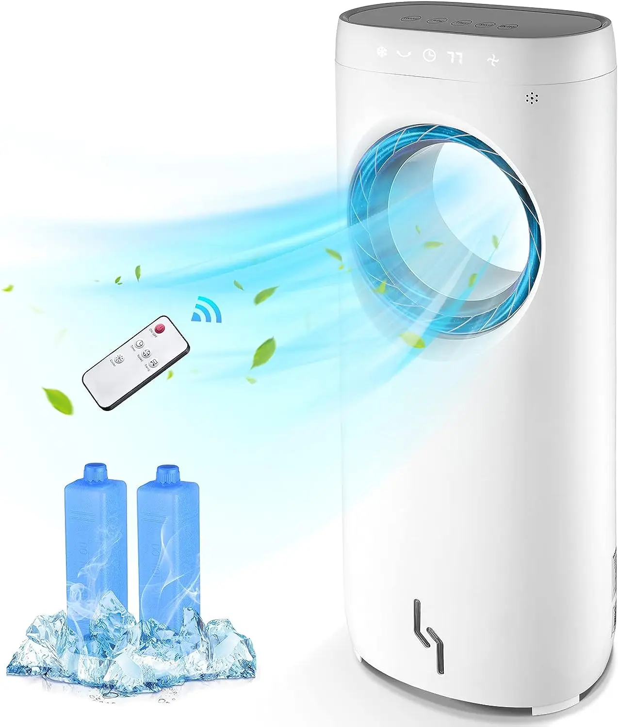 Air Cooler - Portable Air Cooler, Cool & Humidifying with 3 Speeds, 12H Timer Evaporative Cooler, Bladeless Fan Ice Boxes C
Air Cooler - Portable Air Cooler, Cool & Humidifying with 3 Speeds, 12H Timer Evaporative Cooler, Bladeless Fan Ice Boxes C