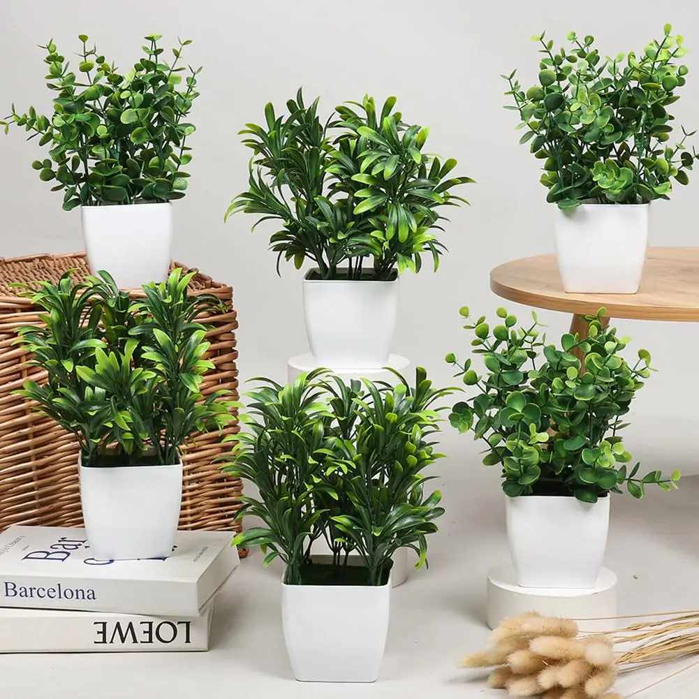 Simulation Potted Plant Artificial Eucalyptus Bonsai For Living Room Bedroom Garden Courtyard Decor
Simulation Potted Plant Artificial Eucalyptus Bonsai For Living Room Bedroom Garden Courtyard Decor