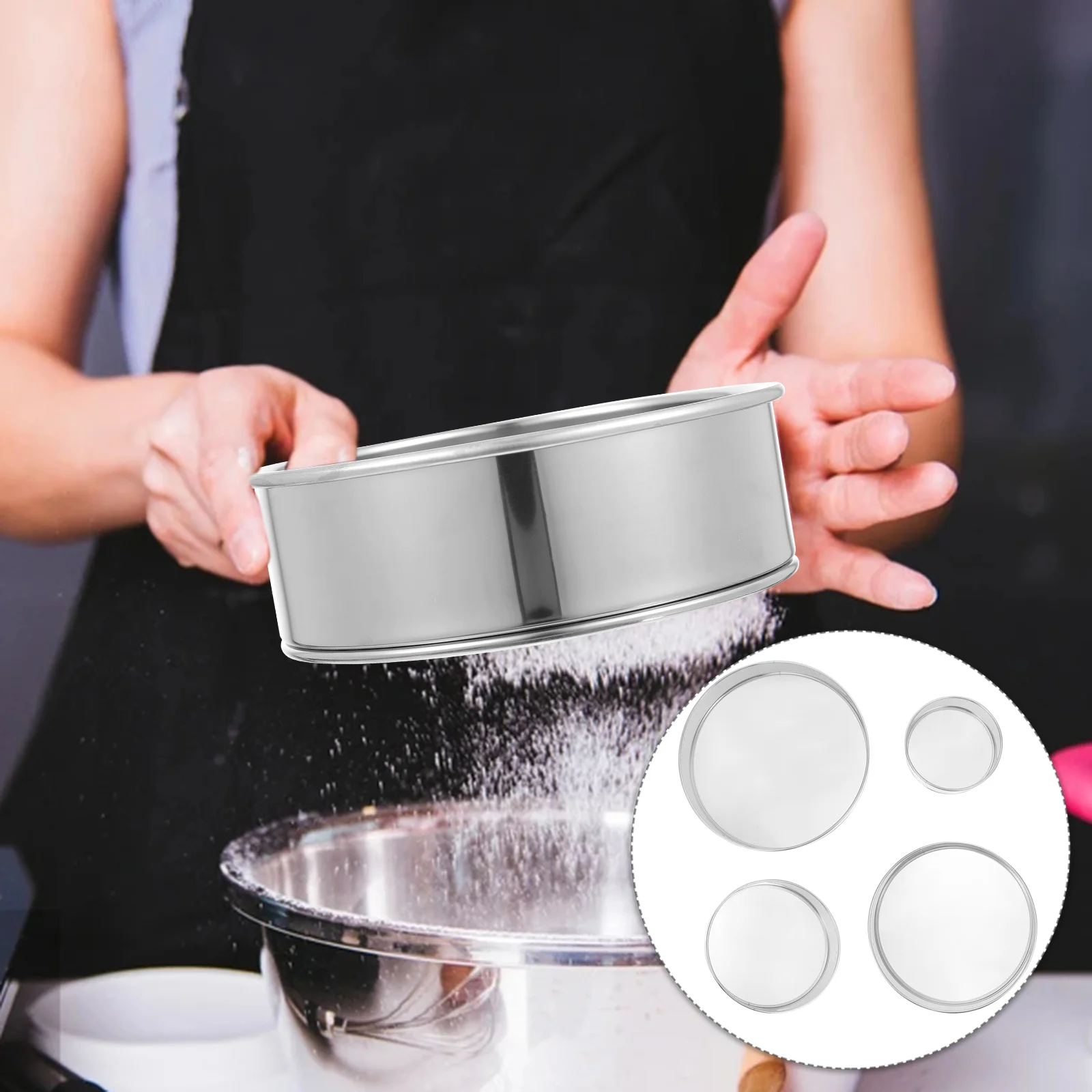 4 Pcs Sieve Powder Sugar Sifter Flour Sifting Strainer Specialty Tools Pro Filter Screen
4 Pcs Sieve Powder Sugar Sifter Flour Sifting Strainer Specialty Tools Pro Filter Screen