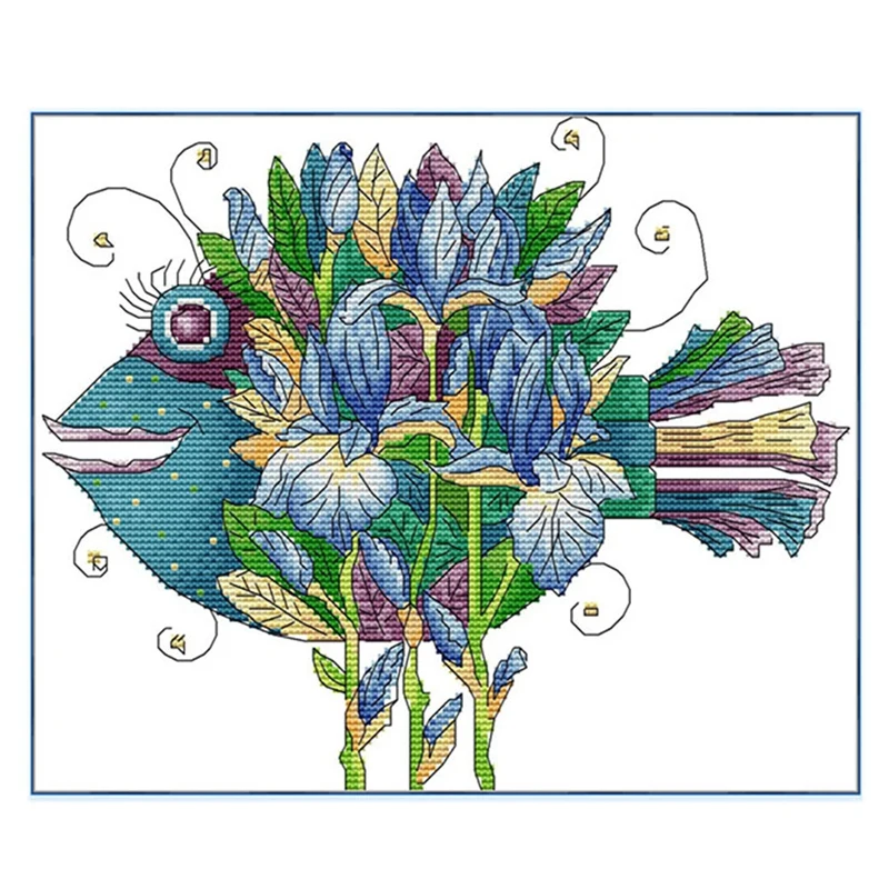 DIY 11CT Stamped Cross Stitch Kits Fabric Crafts Needlework Embroidery Starter Kits For Beginners - Beautiful Fish
DIY 11CT Stamped Cross Stitch Kits Fabric Crafts Needlework Embroidery Starter Kits For Beginners - Beautiful Fish