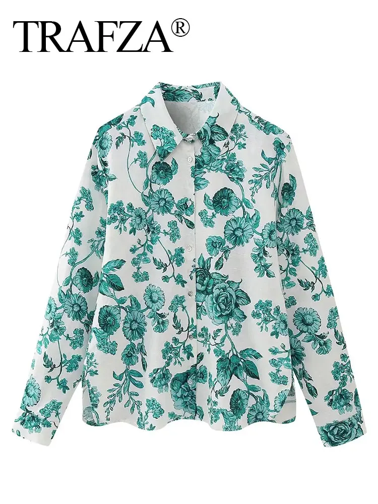 TRAFZA blouses largos de mujer thin spring and summer Llax chest buttons Lapel commute cool office lady streetwear female shirts
TRAFZA blouses largos de mujer thin spring and summer Llax chest buttons Lapel commute cool office lady streetwear female shirts