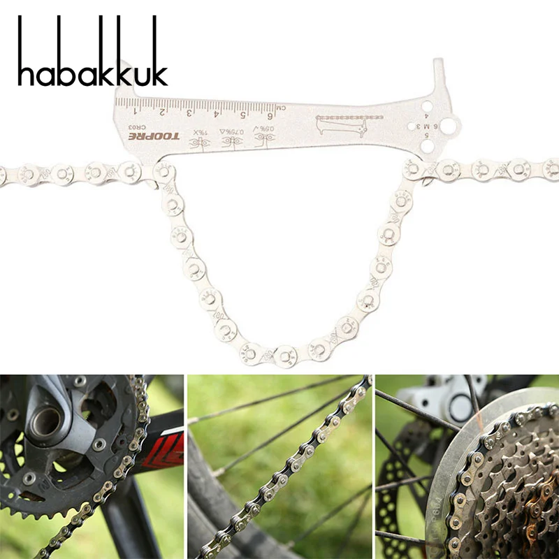 3 In 1 Multifunctional Chain Gauge Mountain Bike Chain Wear Indicator Road Bike Measurement Checker Repair Tool Bicycle Parts
3 In 1 Multifunctional Chain Gauge Mountain Bike Chain Wear Indicator Road Bike Measurement Checker Repair Tool Bicycle Parts