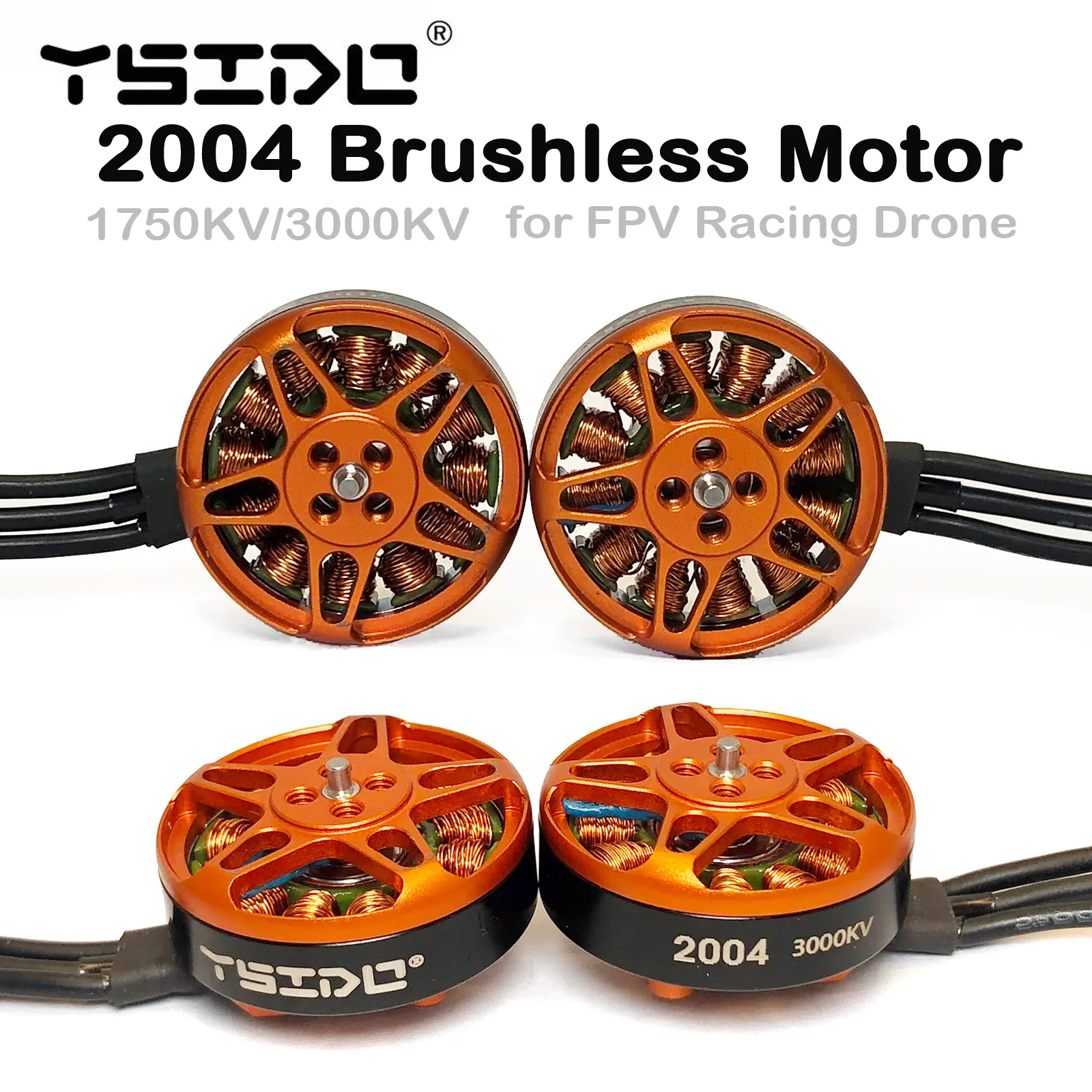 YSIDO 2004 1750KV / 3000KV бесщеточный двигатель совместимый с 3,5-5inch Пропеллер для зубочисток Радиоуправляемый FPV гоночный Дрон
YSIDO 2004 1750KV / 3000KV бесщеточный двигатель совместимый с 3,5-5inch Пропеллер для зубочисток Радиоуправляемый FPV гоночный Дрон