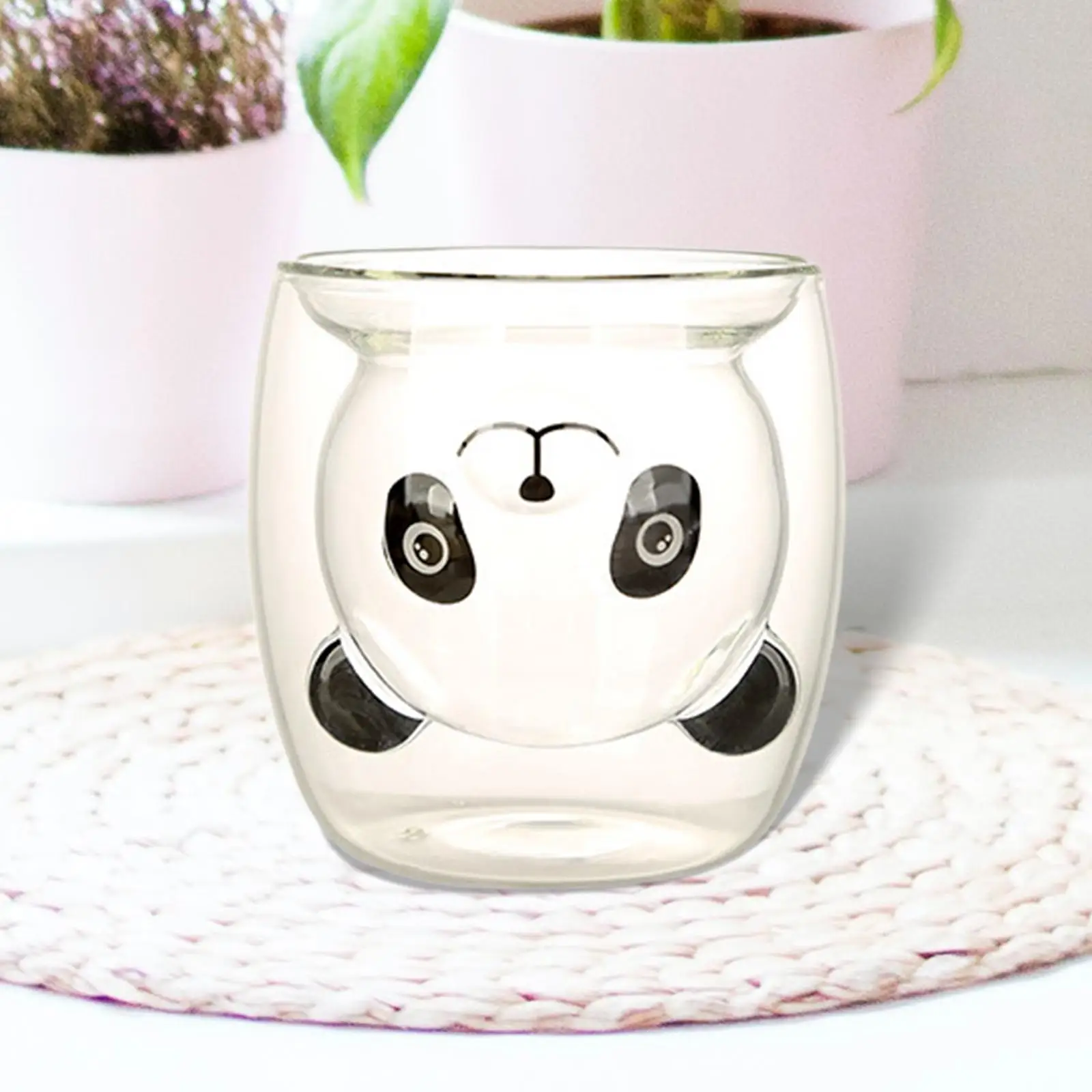 Double Wall Insulated Coffee Mug Glassware Ornament Gift Cute Cartoon Panda Double Glass Cup for Beverage Birthday Party Milk
Double Wall Insulated Coffee Mug Glassware Ornament Gift Cute Cartoon Panda Double Glass Cup for Beverage Birthday Party Milk