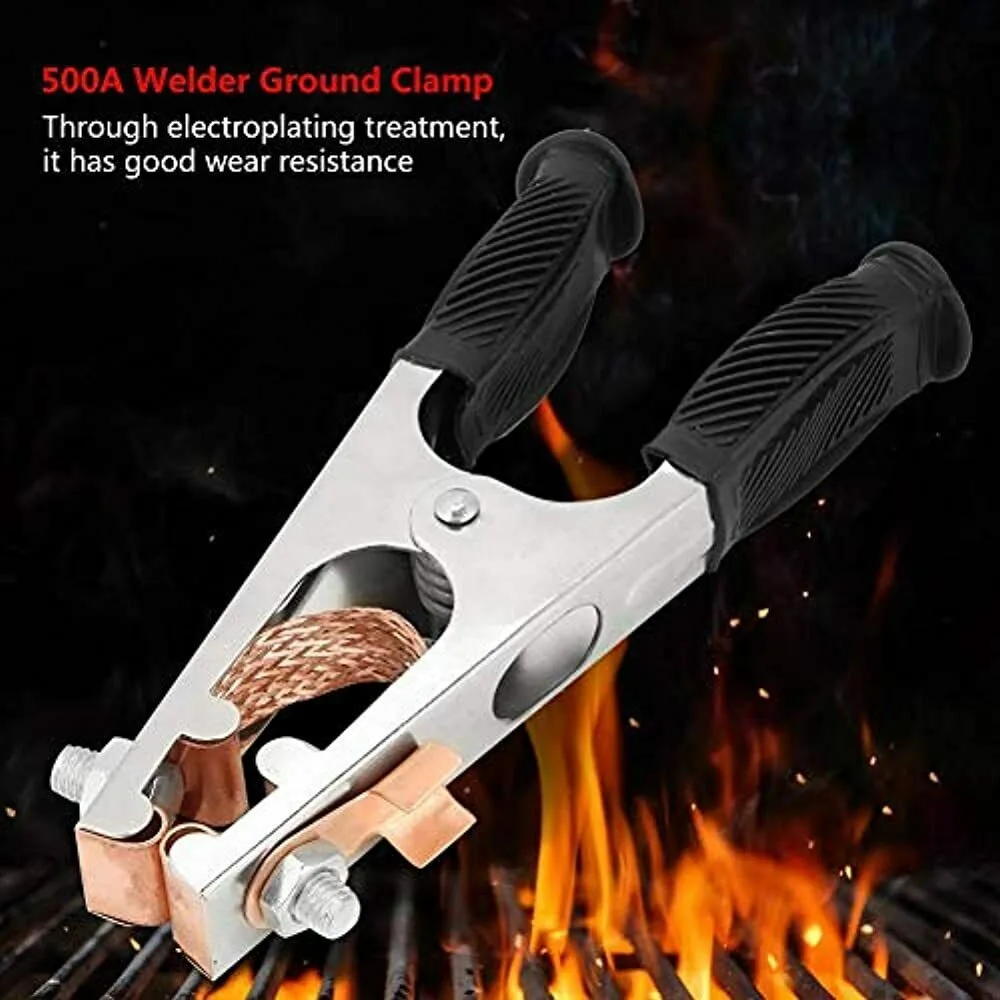 Welding Ground Clamp 500A Copper Earth Clip Electroplated For Manual Welder 7.9x3.5x1.2 Inch Welding Tools Accessories
Welding Ground Clamp 500A Copper Earth Clip Electroplated For Manual Welder 7.9x3.5x1.2 Inch Welding Tools Accessories