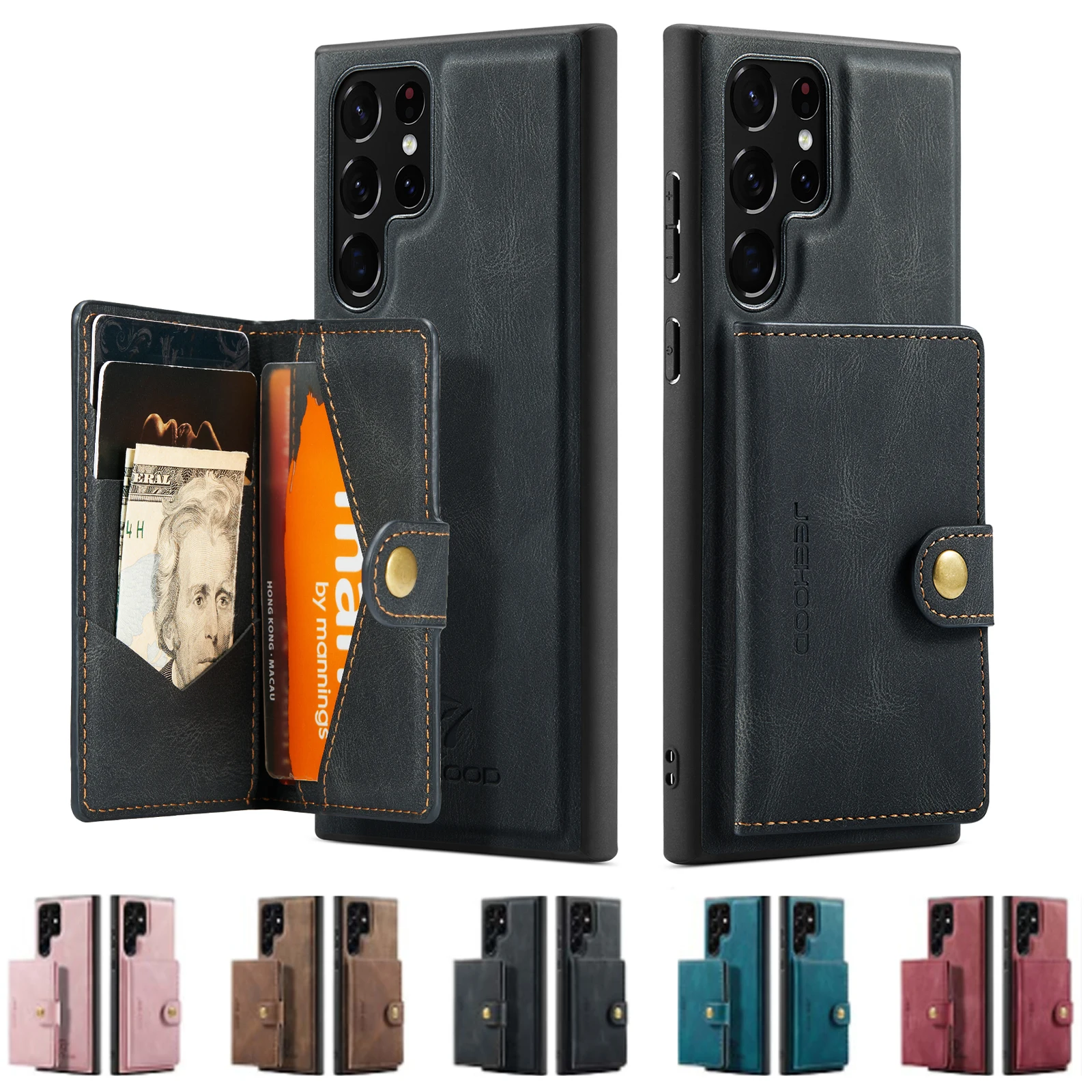 For Samsung Galaxy S22 Ultra Case Leather Card Slots Holder Bag Wallet Cover For Galaxy S21 S20 Note 20 A73 A53 A33 Stand Funda
For Samsung Galaxy S22 Ultra Case Leather Card Slots Holder Bag Wallet Cover For Galaxy S21 S20 Note 20 A73 A53 A33 Stand Funda