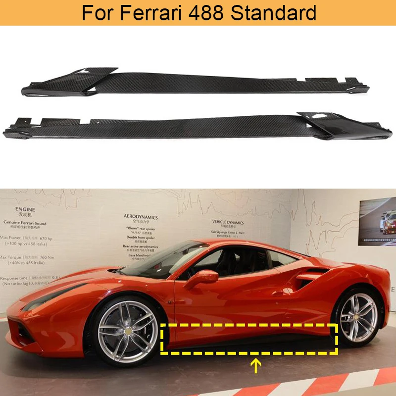 Боковые юбки автомобиля, комплект кузова для Ferrari 488 Standard 2015-2018, карбоновые боковые бамперы, юбки, фартуки, комплекты кузова
Боковые юбки автомобиля, комплект кузова для Ferrari 488 Standard 2015-2018, карбоновые боковые бамперы, юбки, фартуки, комплекты кузова