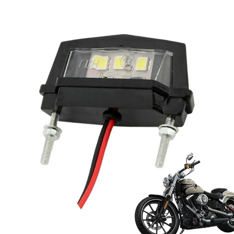 

12 В, винтажный мотоциклетный 3 светодиодный, номерной знак, задний номер, светильник, универсальные водонепроницаемые индикаторы, детали для мотоциклетного скутера
