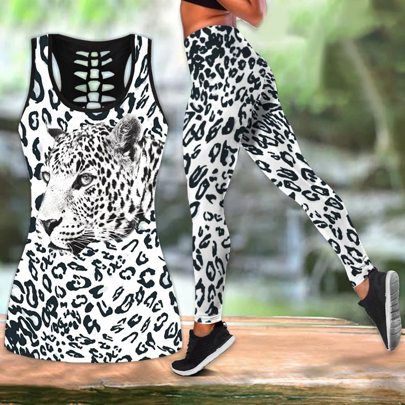 Women's Leopard tank top Printed Vest Workout Leggings Fitness Exercise Running Yoga Set Plus Size Suit
Women's Leopard tank top Printed Vest Workout Leggings Fitness Exercise Running Yoga Set Plus Size Suit