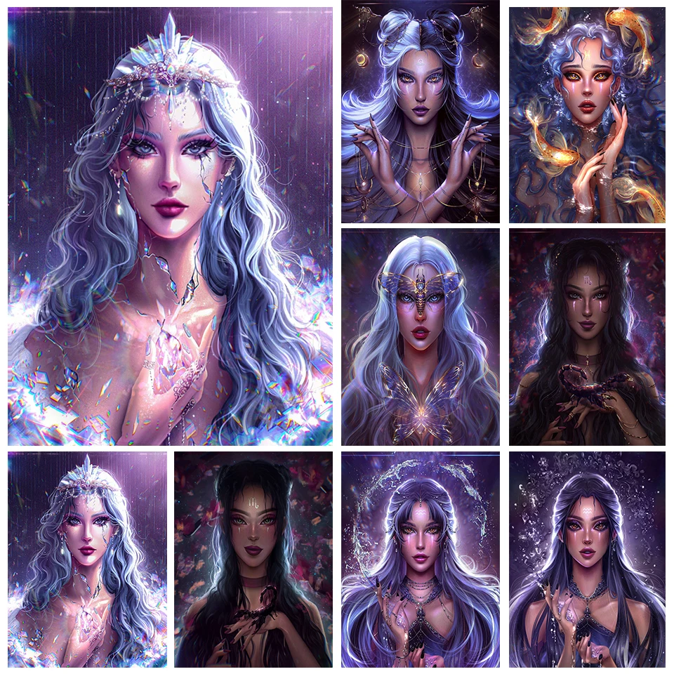 5D Diy Diamond Painting Constellation Divination Goddess Stitch Fantasy Girls Embroidery Rhinestone Of Pictures Home Decor Ll581
5D Diy Diamond Painting Constellation Divination Goddess Stitch Fantasy Girls Embroidery Rhinestone Of Pictures Home Decor Ll581