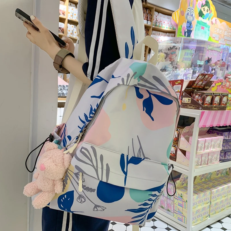 High School Girls Backpack School Bags For Teenage Girls Flower Printing New Kawaii Large Backpack Women Harajuku Cute Mochila 
High School Girls Backpack School Bags For Teenage Girls Flower Printing New Kawaii Large Backpack Women Harajuku Cute Mochila