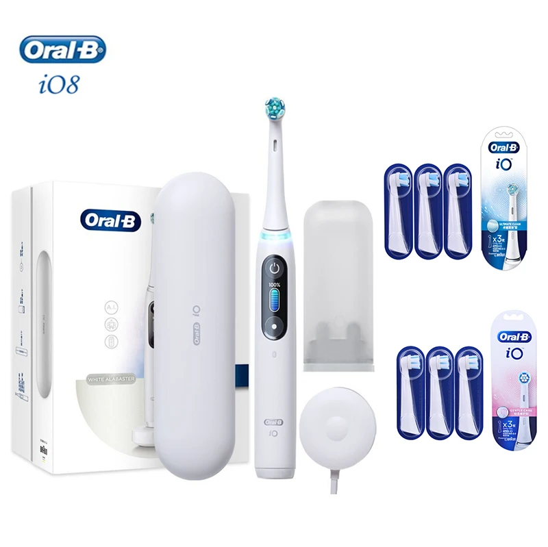 Original Oral B iO8 Series 8 Electric Toothrbush Rotation Sonic Toothbrush Adults Pro-Health Dental Precision Clean Soft Brush
Original Oral B iO8 Series 8 Electric Toothrbush Rotation Sonic Toothbrush Adults Pro-Health Dental Precision Clean Soft Brush