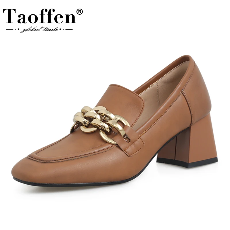 Taoffen/Размеры 33-43; Новая модная обувь; Женские туфли-лодочки на толстом высоком каблуке с металлическим украшением; Классическая женская обув...
Taoffen/Размеры 33-43; Новая модная обувь; Женские туфли-лодочки на толстом высоком каблуке с металлическим украшением; Классическая женская обув...