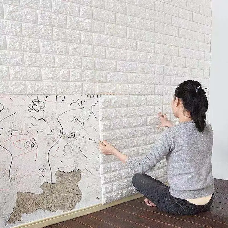 Self adhesive Waterproof TV Background Brick Wallpapers 3D Wall Sticker Living Room Wallpaper Mural Bedroom Decorative
Self adhesive Waterproof TV Background Brick Wallpapers 3D Wall Sticker Living Room Wallpaper Mural Bedroom Decorative
