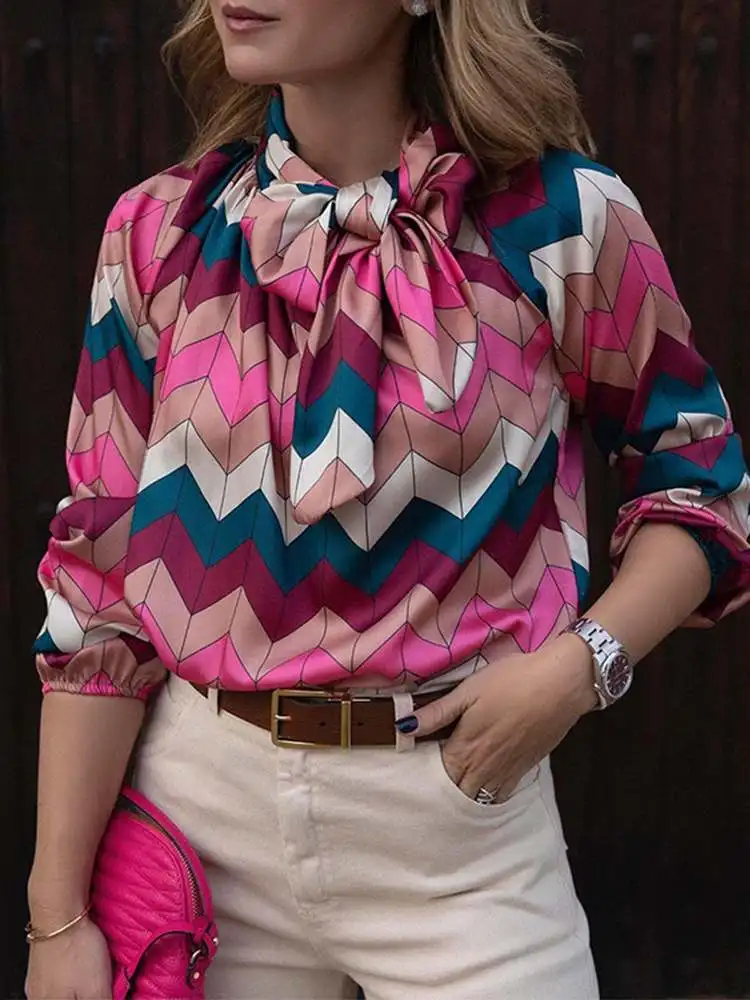 ZANZEA Floral Print Bow Tie Blouse Women Autumn O-Neck Long Sleeve Chemise Femme Fashion Casual Elegant Holiday OL Blusas 2022
ZANZEA Floral Print Bow Tie Blouse Women Autumn O-Neck Long Sleeve Chemise Femme Fashion Casual Elegant Holiday OL Blusas 2022