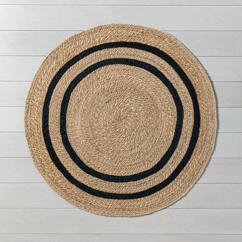 Rug Round Natural Woven Jute Rug Double-sided Modern Look Rug Living Room Rug Carpets for Living Room Rugs for Bedroom Home
Rug Round Natural Woven Jute Rug Double-sided Modern Look Rug Living Room Rug Carpets for Living Room Rugs for Bedroom Home
