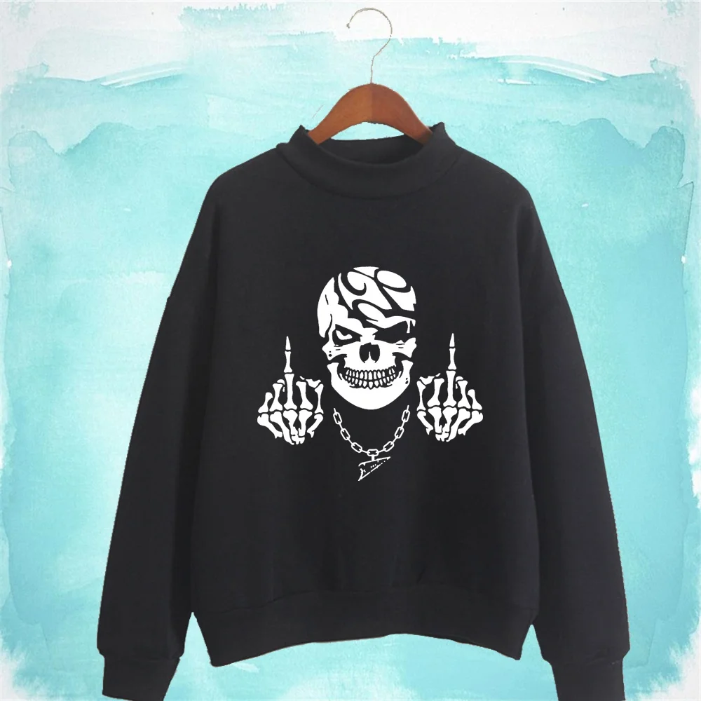 WomenO Neck Sweater Fashion Skull Print Top Spring/autumn Casual Blouses Long Sleeve Shirt Ladies Loose Hoodies
WomenO Neck Sweater Fashion Skull Print Top Spring/autumn Casual Blouses Long Sleeve Shirt Ladies Loose Hoodies