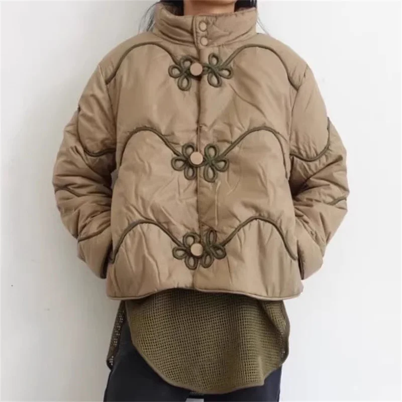 Women's winter jacket 2023 New Chinese style embroidered standing collar women's jacket y2k Warm thick coat cotton-padded jacket
Women's winter jacket 2023 New Chinese style embroidered standing collar women's jacket y2k Warm thick coat cotton-padded jacket