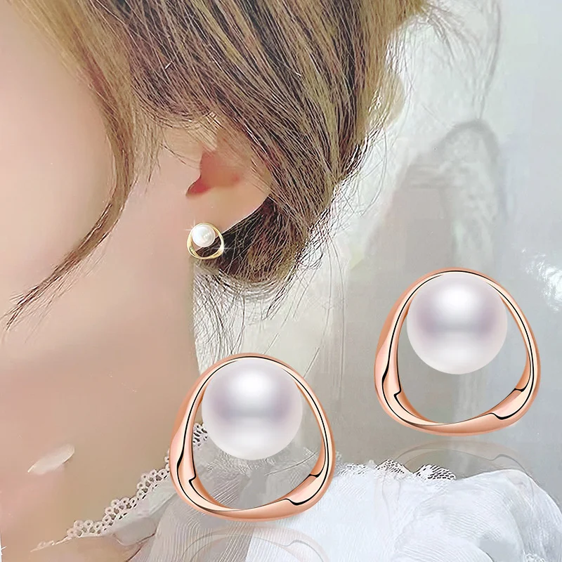 New Arrival Pearl Earrings For Lady Piercing Body Accessories Fashion 925 Sterling Silver Needle Earrings Female Christmas Gift
New Arrival Pearl Earrings For Lady Piercing Body Accessories Fashion 925 Sterling Silver Needle Earrings Female Christmas Gift