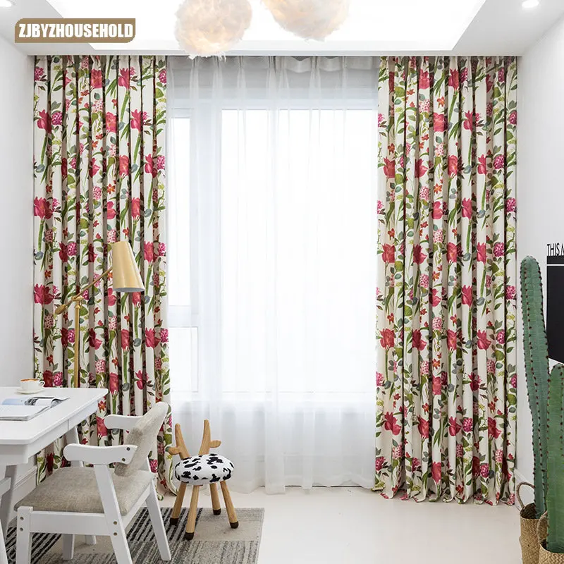 Garden Double-sided Non-glare White Silk Blackout Print Fabric Curtains for Living Dining Room Bedroom Thickened Curtain Fabric
Garden Double-sided Non-glare White Silk Blackout Print Fabric Curtains for Living Dining Room Bedroom Thickened Curtain Fabric