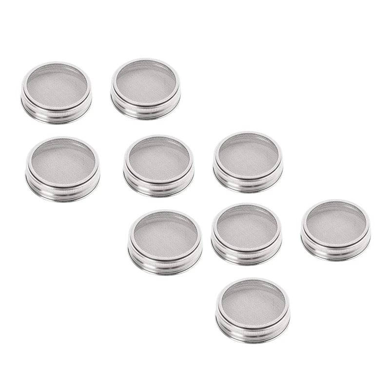 9X Stainless Steel Sprouting Jar Lid Kit For Superb Ventilation Fit For Wide Mouth Mason Jars Canning Jars
9X Stainless Steel Sprouting Jar Lid Kit For Superb Ventilation Fit For Wide Mouth Mason Jars Canning Jars