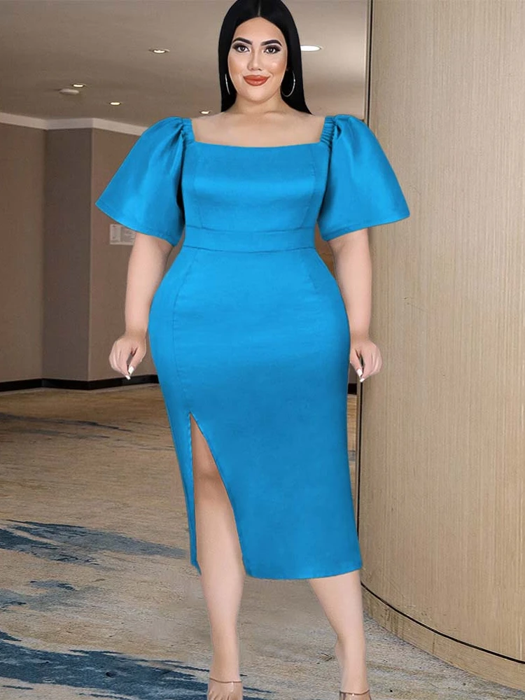 Plus Size Slit Dresses for Women Midi Big Short Sleeves Robes Bodycon Midi Party Shiny Slit Sexy Square Collar Sheath Evening
Plus Size Slit Dresses for Women Midi Big Short Sleeves Robes Bodycon Midi Party Shiny Slit Sexy Square Collar Sheath Evening