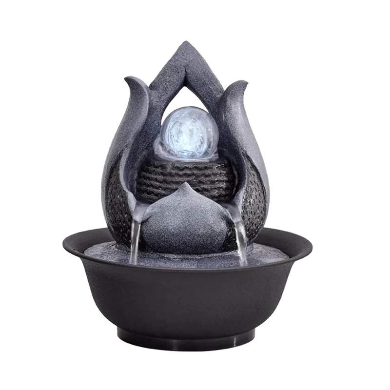 Indoor Electric Tabletop Fountain with LED Lights Decorative Tiered Rock and Waterfall Design Quiet & Soothing
Indoor Electric Tabletop Fountain with LED Lights Decorative Tiered Rock and Waterfall Design Quiet & Soothing
