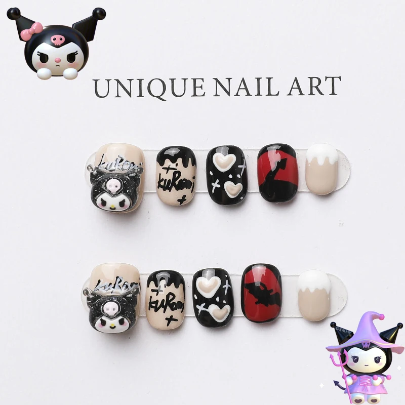 Sanrio Kuromi Kawaii Graffiti Painting Black Short Square Nail 3D Three-Dimensional Decoration Purely Handmade Press-On Nails
Sanrio Kuromi Kawaii Graffiti Painting Black Short Square Nail 3D Three-Dimensional Decoration Purely Handmade Press-On Nails