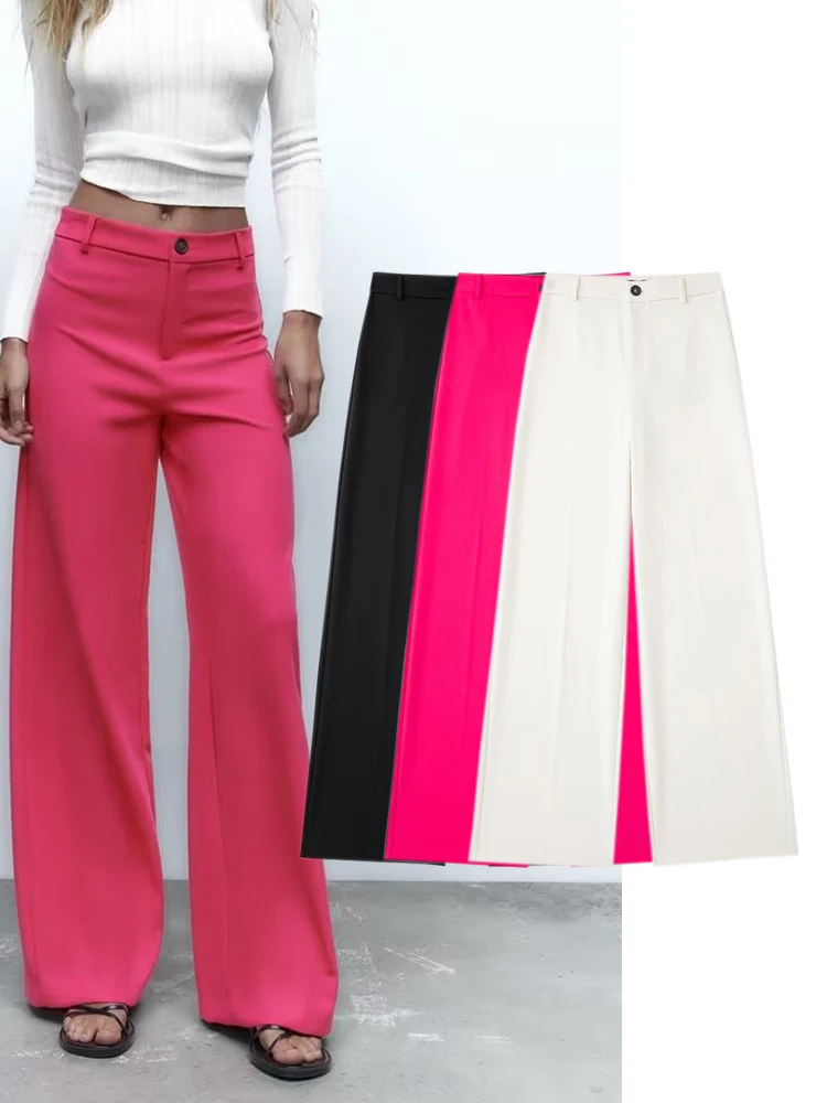 TRAFZA New Spring Autumn Women High Waist Pants 2022 Office Outfits High Street Zipper Fly Female Long Trousers
TRAFZA New Spring Autumn Women High Waist Pants 2022 Office Outfits High Street Zipper Fly Female Long Trousers