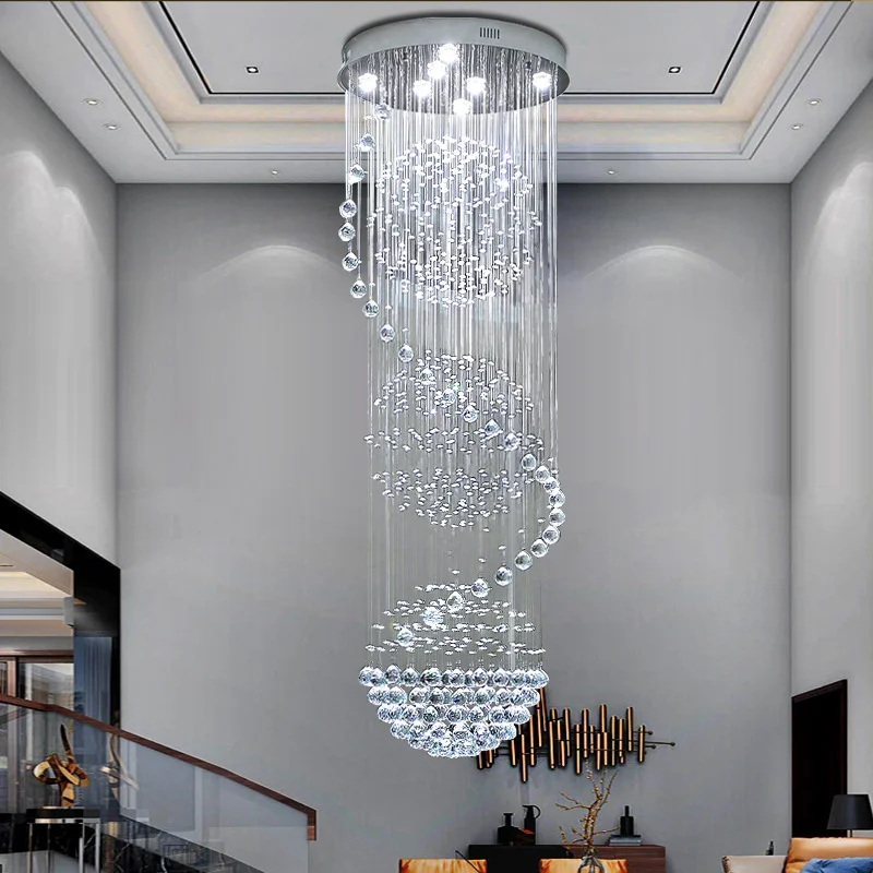 Room Decor Led Art Chandelier Pendant Lamp Light Modern Stair Crystal Spiral Ball K9 Ceiling Living Hotel Corridor Foyer
Room Decor Led Art Chandelier Pendant Lamp Light Modern Stair Crystal Spiral Ball K9 Ceiling Living Hotel Corridor Foyer