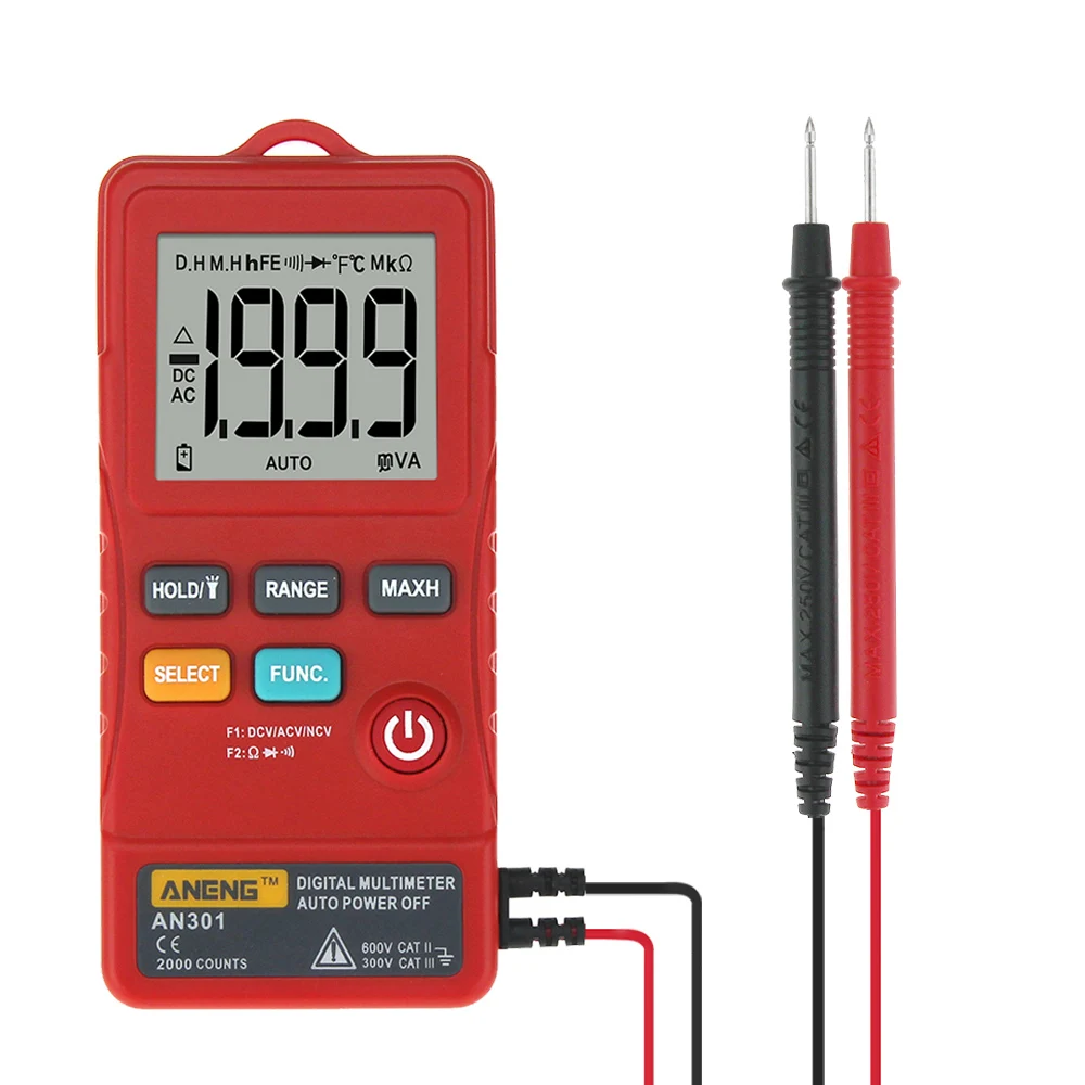 ANENG AN301 true rms digital multimeter tester meter transistor testers automatic multimetro profesionel profesional car
ANENG AN301 true rms digital multimeter tester meter transistor testers automatic multimetro profesionel profesional car
