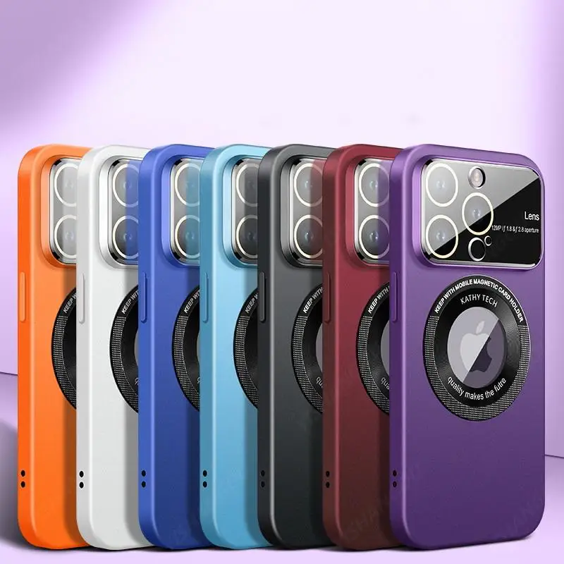 Luxury Tempered Glass Lens Protector Case For iPhone 14 13 12 Pro Max Plus Shockproof For Magsafe Charging Magnetic Phone Cover
Luxury Tempered Glass Lens Protector Case For iPhone 14 13 12 Pro Max Plus Shockproof For Magsafe Charging Magnetic Phone Cover