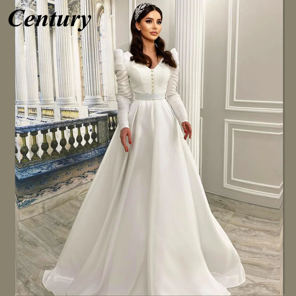 Ivory A Line Wedding Dress Stain Wedding Gown Button Wedding Party Dress Long Sleeves Bridal Dress Celebrity Dress Bridal Gown
Ivory A Line Wedding Dress Stain Wedding Gown Button Wedding Party Dress Long Sleeves Bridal Dress Celebrity Dress Bridal Gown
