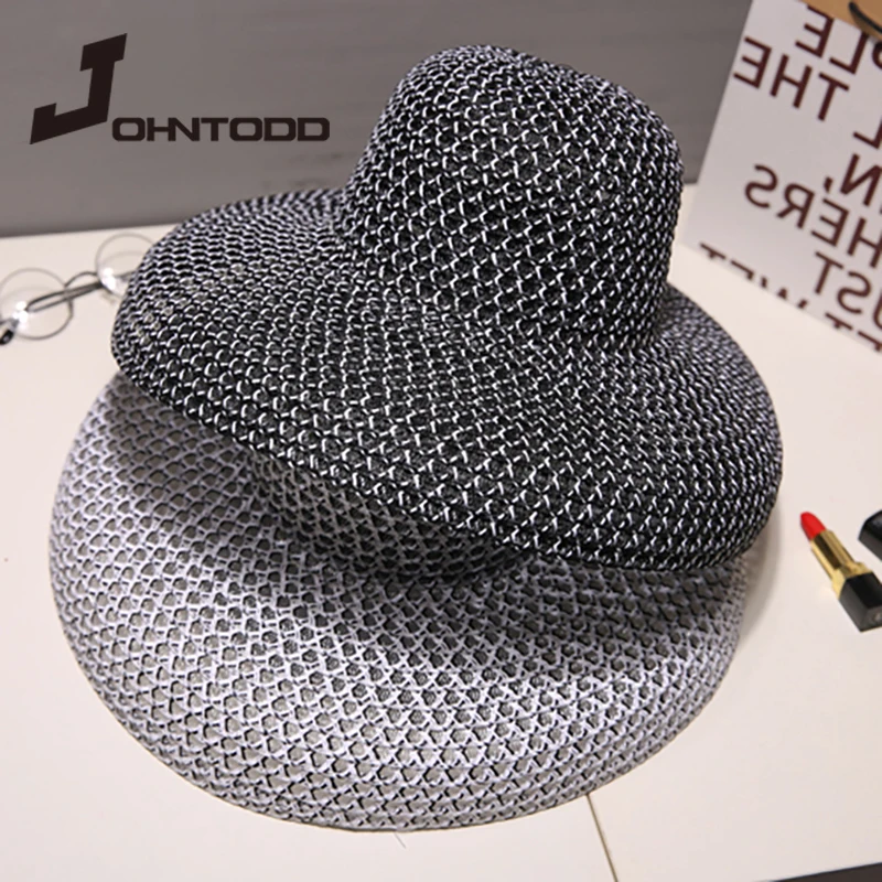 Модная модель, лучшая Праздничная дышащая Солнцезащитная шляпа с отверстиями, шляпа Хепберн, женская пляжная шляпа, шляпа с твердыми боками... 
Модная модель, лучшая Праздничная дышащая Солнцезащитная шляпа с отверстиями, шляпа Хепберн, женская пляжная шляпа, шляпа с твердыми боками...