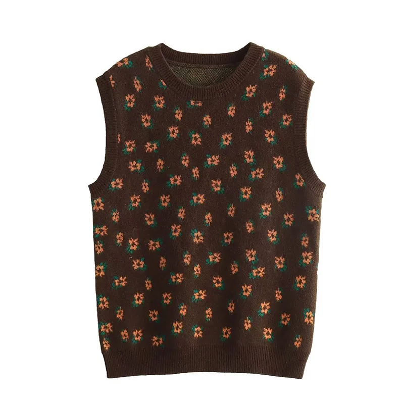 Autumn And Winter Women's 2023 New Casual Set Head Round Neck Coffee Jacquard Jumper Vest Short Waistcoat
Autumn And Winter Women's 2023 New Casual Set Head Round Neck Coffee Jacquard Jumper Vest Short Waistcoat