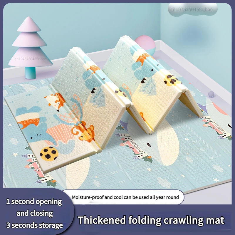 

2023 XPE Folding Crawling Mat Cartoon Double-sided Baby Climbing Mat Thickened Baby And Children's Play Mat Home Folding Mat