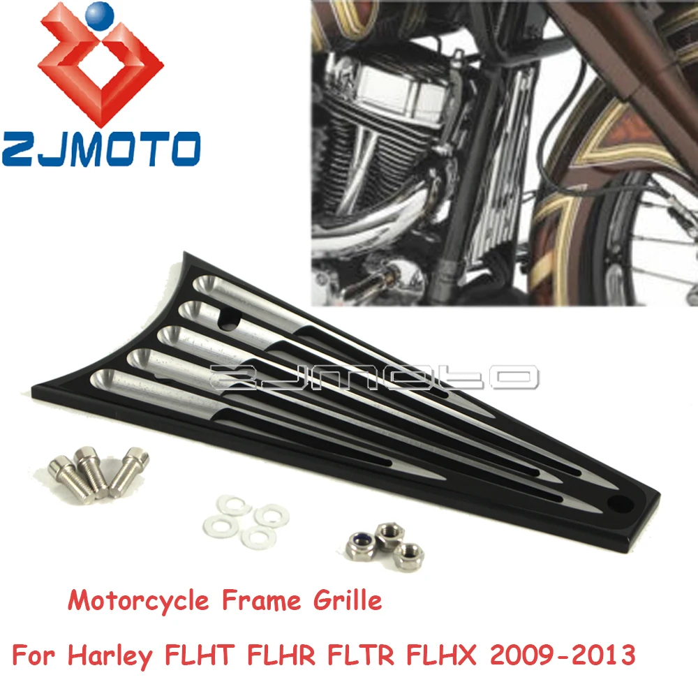 Черная защитная крышка рамы мотоцикла для Harley Touring Road King Electra Glide Road Glide FLHT FLHR FLTR 2009-13
Черная защитная крышка рамы мотоцикла для Harley Touring Road King Electra Glide Road Glide FLHT FLHR FLTR 2009-13