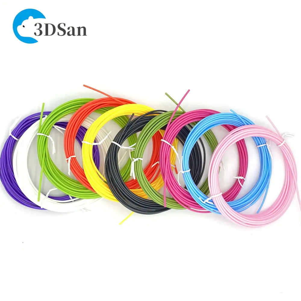 

10 Colors 1.75mm ABS Filament Refills for 3D Pen Printer Extra Long Filament Premium ABS Each Color 16.4 Feet 50m 164 feet