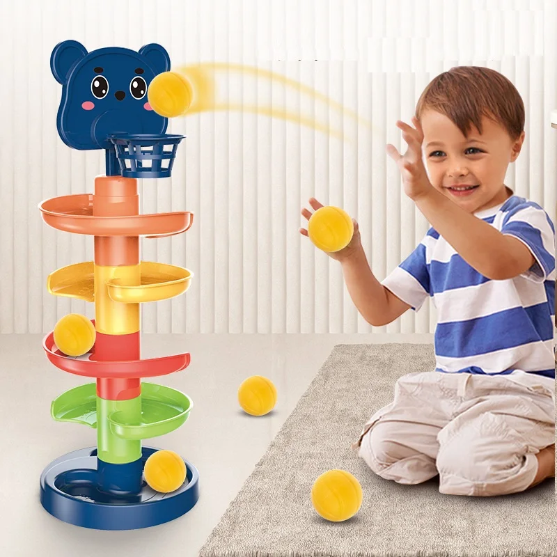 Baby Toys Rolling Ball Pile Tower Early Educational Toy For Babies Rotating Track Educational Baby Gift Stacking Toy For Kids
Baby Toys Rolling Ball Pile Tower Early Educational Toy For Babies Rotating Track Educational Baby Gift Stacking Toy For Kids