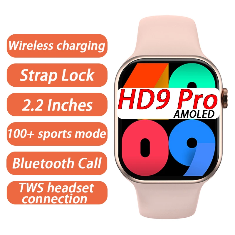 Smart Watch 2023 Men Women AMOLED 2.2 Inch 45mm Series 8 IWO With Strap Lock Compass NFC Bluetooth Call HD9 Pro Smart Watches
Smart Watch 2023 Men Women AMOLED 2.2 Inch 45mm Series 8 IWO With Strap Lock Compass NFC Bluetooth Call HD9 Pro Smart Watches